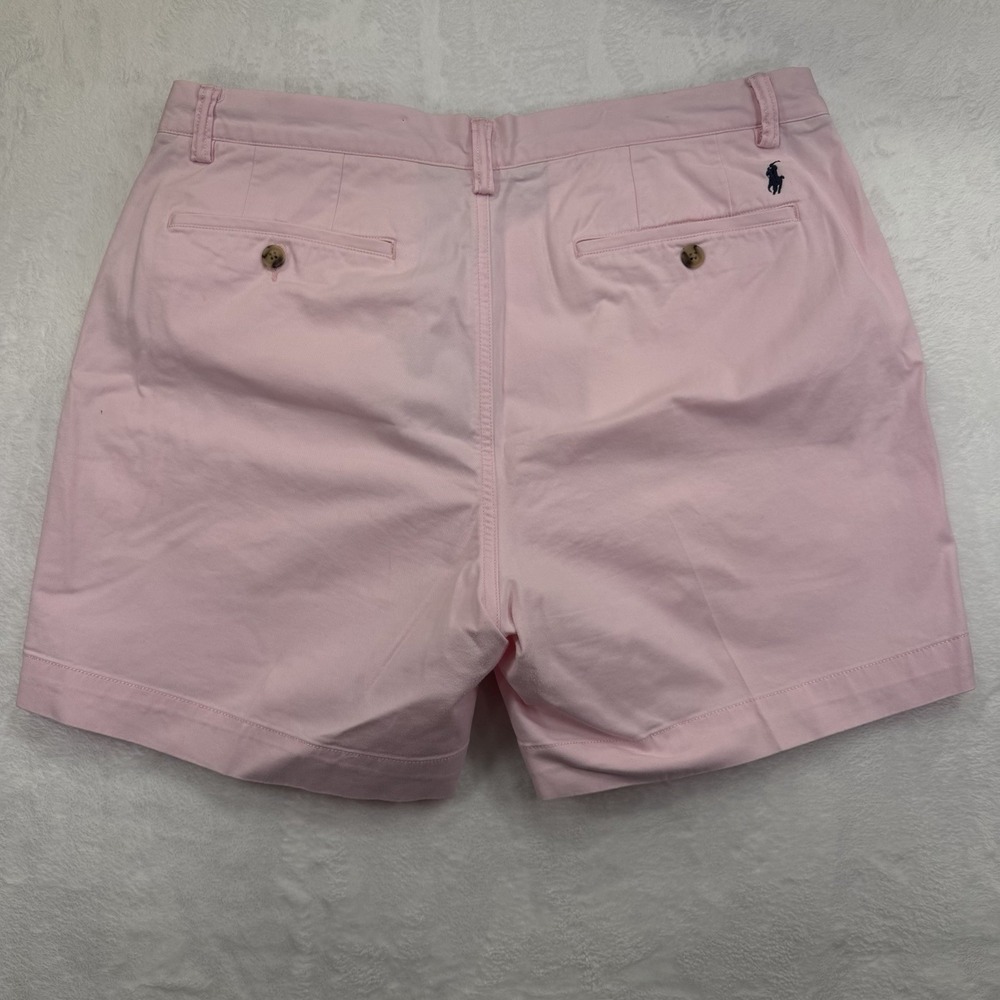 Polo Ralph Lauren Shorts Mens 35 Pink Stretch Classic Fit 6" Chino Twill Preppy